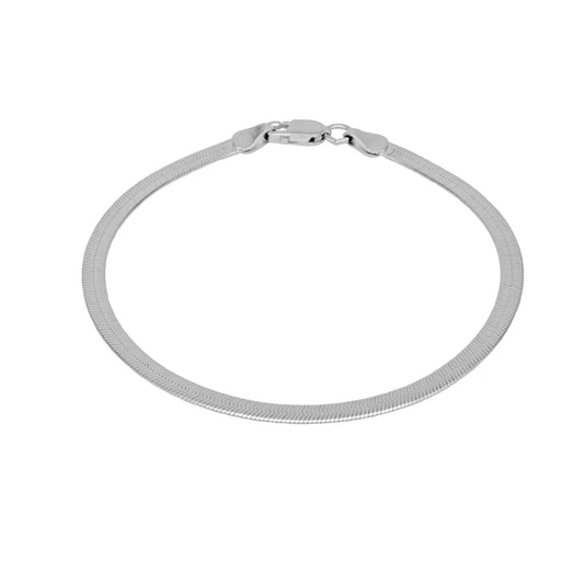 Wide Sleek Armband 925er Silber | 20cm